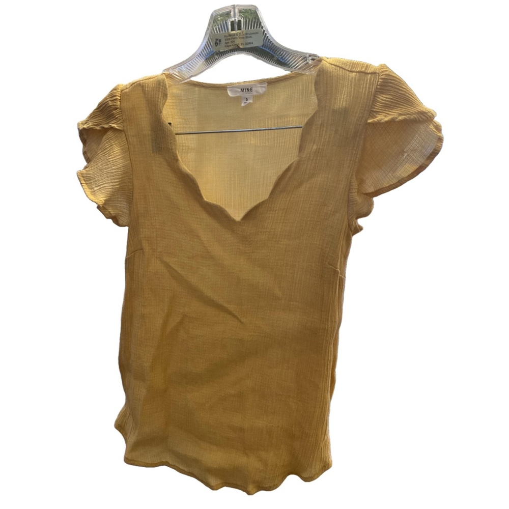 Women's MINE Blouse, Size S, Yellow